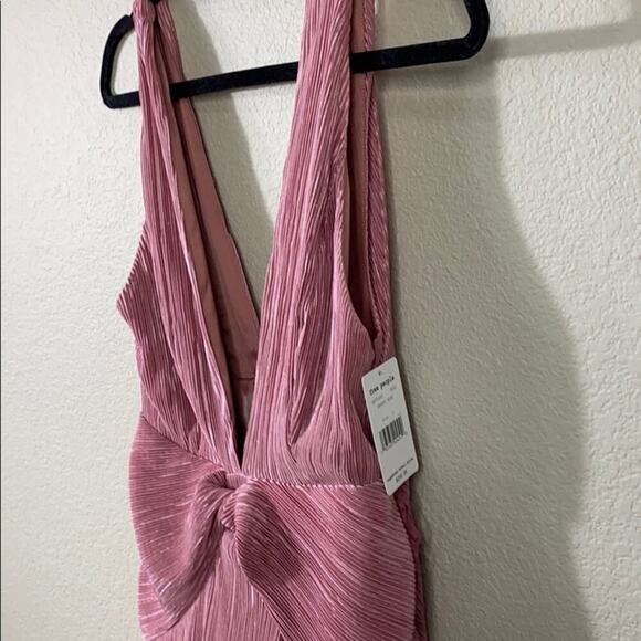 Free People Twist & Shout Plunging Mini Dress - Picture 8 of 12